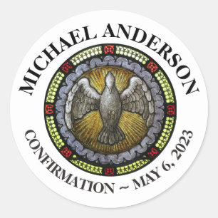 Adesivo Confirmação RCIA do vitral do Espírito Santo