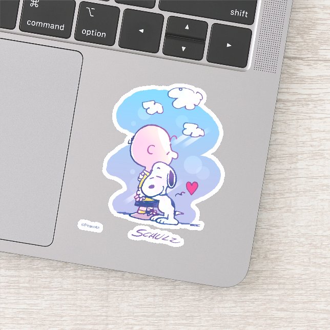 Adesivo Conforto e segurança | Charlie & Snoopy Hug (Detalhe)