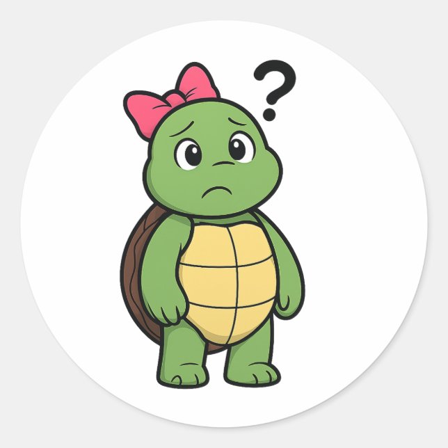 Adesivo Confused turtle (Frente)