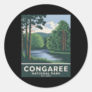 Adesivo Congaree Parque Nacional Camping Vintage Homens Hi