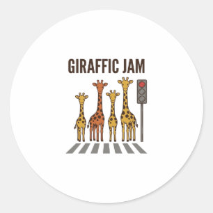 Adesivo Congestionamento Giraffico Cruzamento de Girafa Di