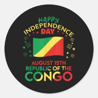 Adesivo Congo-Brazzaville 65º Dia da Independência Congolê