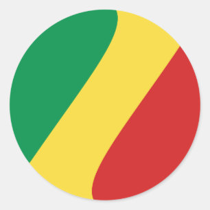 Adesivo Congo-Brazzaville — Pavilha do Sinalizador Fisheye