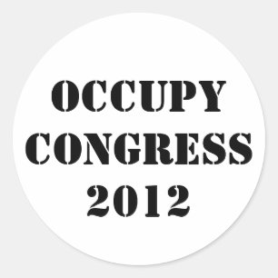 Adesivo Congresso Occupy 2012