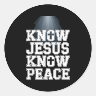 Adesivo Conheça Jesus Conheça a Paz Design de Gráfico Cris