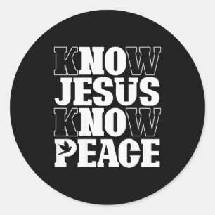 Adesivo Conheça Jesus Conheça Paz Religião Deus Igreja Cri
