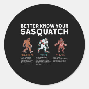 Adesivo Conheça Melhor Seu Sasquatch Pé Grande Yeti Yowie 