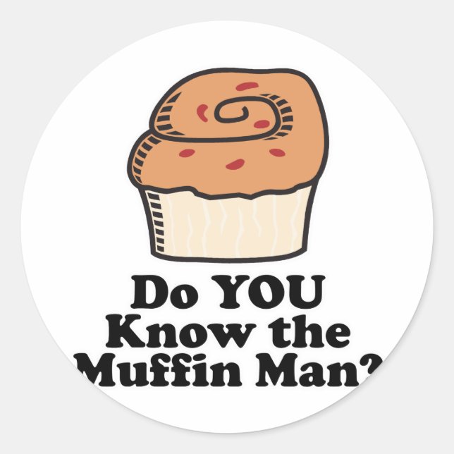 Adesivo conheça o homem do muffin (Frente)