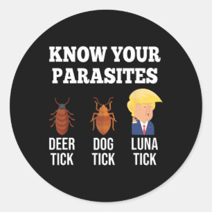 Adesivo Conheça Seu Parasita Anti-Trump Engraçado Resistên