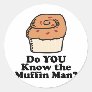 Adesivo conhece o homem do muffin