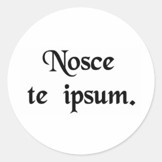 Adesivo Conhece-te a ti mesmo.