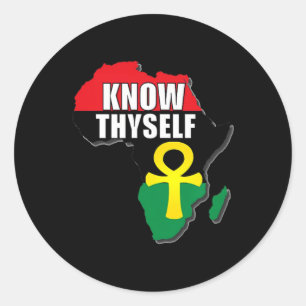 Adesivo Conhece-te a Ti Mesmo Mês da História Africana Neg