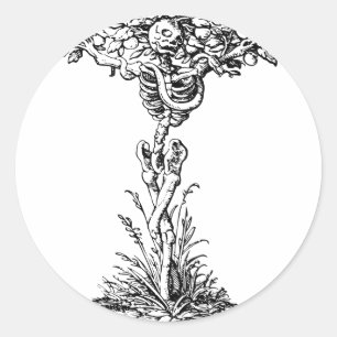 Adesivo Conhecimento mau do Jardim do Éden da morte de