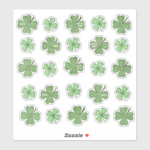 Adesivo Conjunto de 25 Incríveis Vinhetas de Shamrock