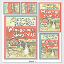 Adesivo Conjunto de Artes do Guia de Turista Ferroviário d