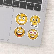 Conjunto de autocolantes Emoji