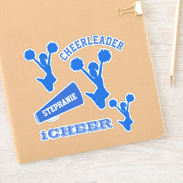 Adesivo Conjunto de Cheerleaderes Azul