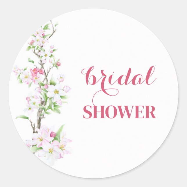 Adesivo Conjunto de Chuva de Noiva Flor de Maçã (Frente)