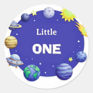 Adesivo Conjunto de Clipart de Círculo Espacial