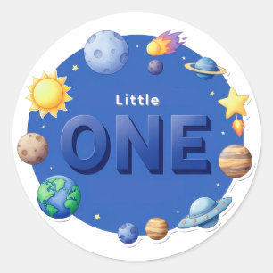 Adesivo Conjunto de Clipart de Círculo Espacial