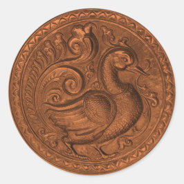 Adesivo Conjunto de Cobre de Peacock Embossed Faux 1026