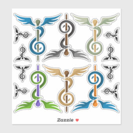 Adesivo Conjunto de Ícones de Terapia Musical