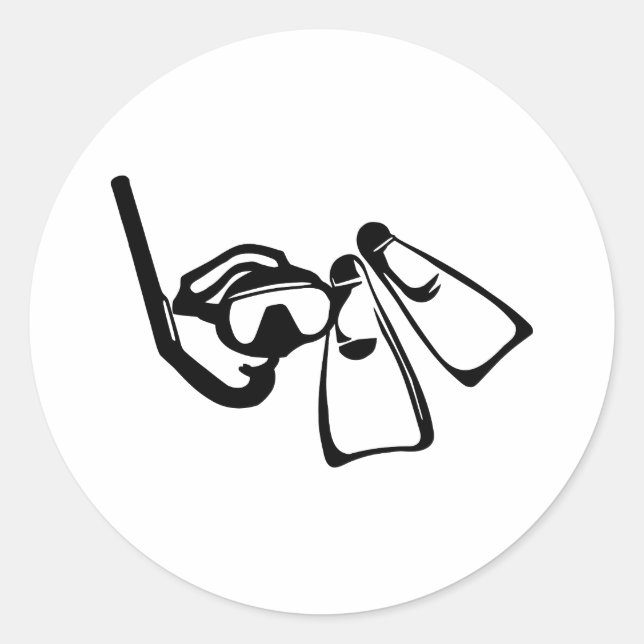 Adesivo Conjunto de mergulho (Frente)