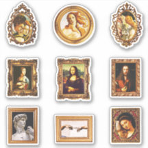 Conjunto de Obras de Arte Famosas do Renascimento 