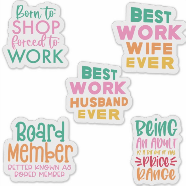 Adesivo Conjunto de Pacotes de Cotações Engraçadas do Offi (Frente)