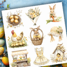 Conjunto de Páscoa Amarelo 2