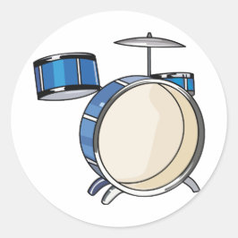 Adesivo conjunto de tambores simples, três peças azul.png