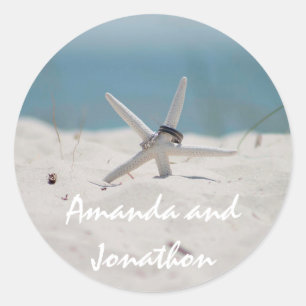 Adesivo Conjunto de Tema Coordenado de Casamento de Praia