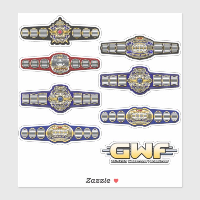 Adesivo Conjunto de Título de Idade do Ouro GWF 1 (Folha)