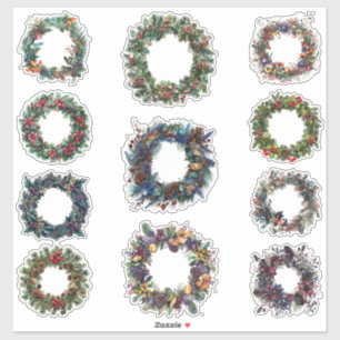 Adesivo Conjunto de Vinhetas de Natal   Gótica, Pagan, Yul