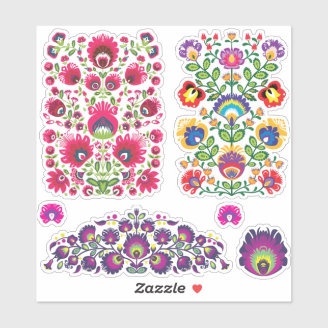 Adesivo 😍 Conjunto de waycinanki beijo beija paus (Folha)