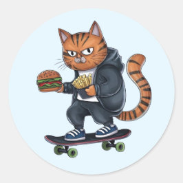 Adesivo Conjunto do beco Cat Sticker