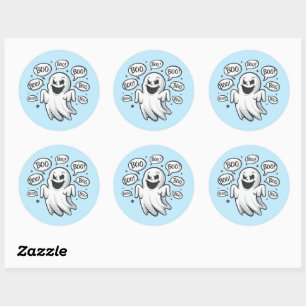 Adesivo Conjunto Ghost Sticker Engraçado Boo