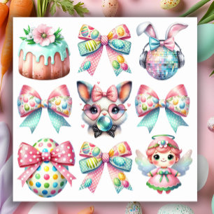 Adesivo Conjunto Pastel de Páscoa