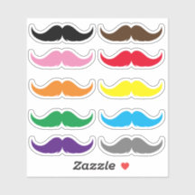 Conjunto Personalizável de bigodes do Handlebar de