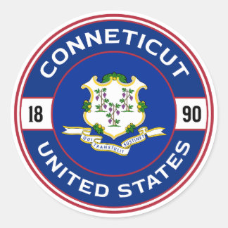 Adesivo Connecticut, Estados Unidos: