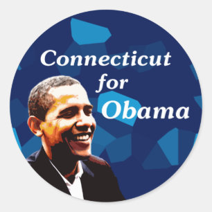 Adesivo Connecticut para Obama
