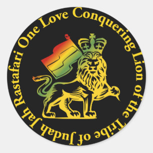 Adesivo Conquistando Leão de Judah One Love Sticker