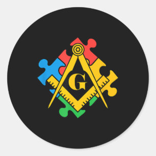 Adesivo Consciência Autismo, Freemason Masonic Lodge, Maso