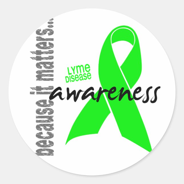 Adesivo Consciência da doença de Lyme (Frente)
