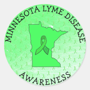 Adesivo Consciência da doença de Lyme em Minnesota Sticker