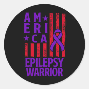 Adesivo Consciência da Epilepsia Guerreiro Epilético Sobre