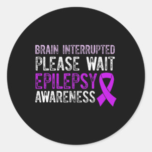 Adesivo Consciência da Epilepsia Guerreiro Epilético Sobre