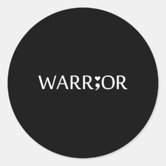 Adesivo Consciência da Saúde Mental do Guerreiro
