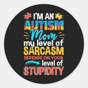Adesivo Consciência Divertida do Autismo Sou Uma Mãe de Au