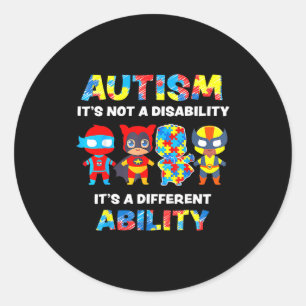 Adesivo Consciência do Autismo É Uma Habilidade Diferente 